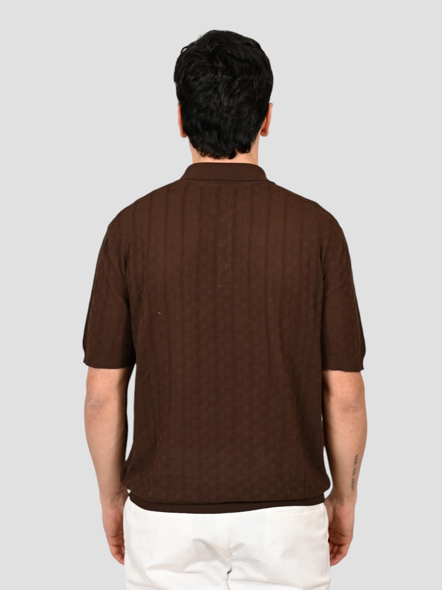 Polo moka WO 2050 ice cotton WO 2050 0033 WOOL & CO. 