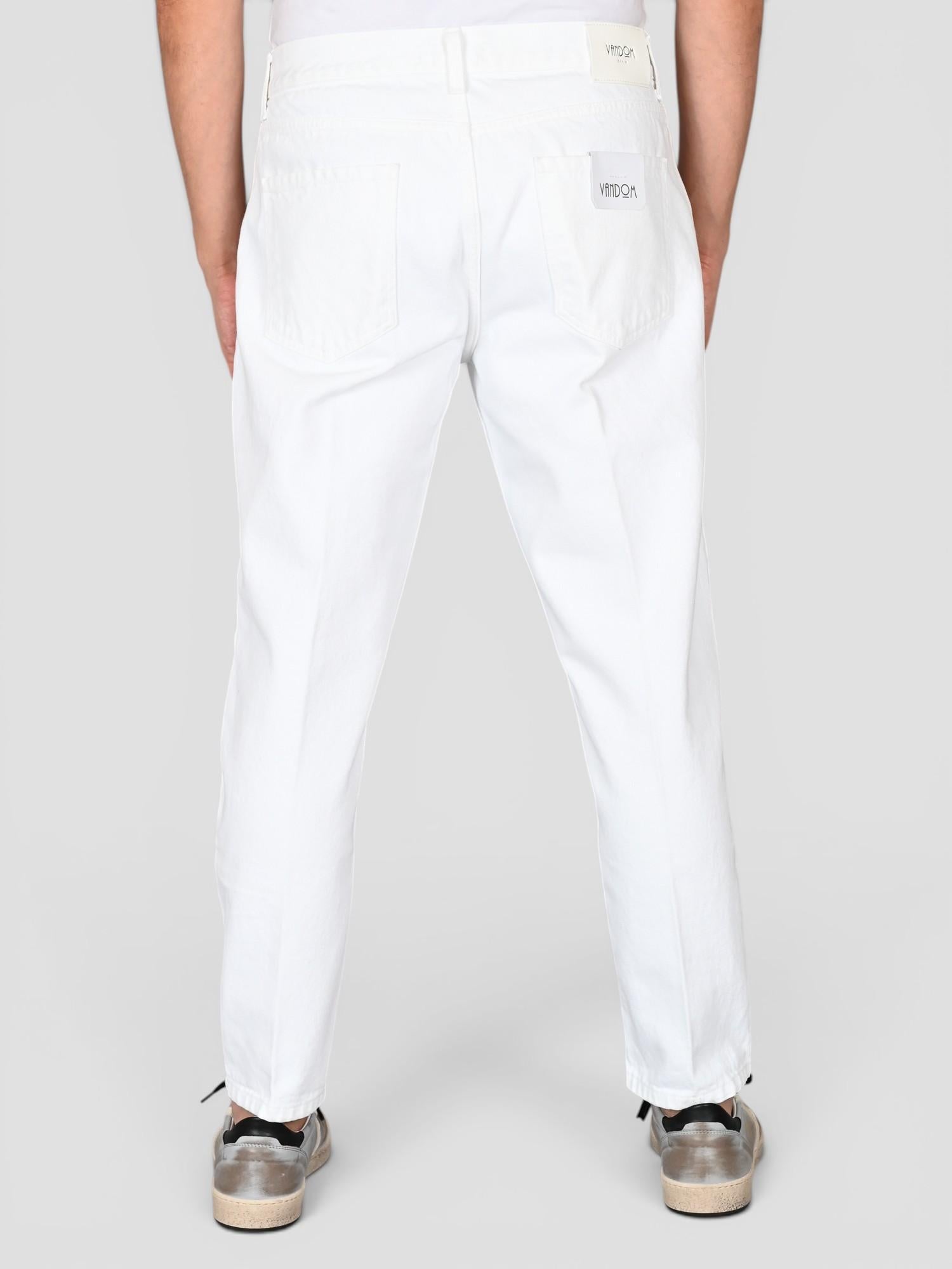 Denim bianco CIROT 165 carrot fit CIROT165 BIANCO VANDOM 