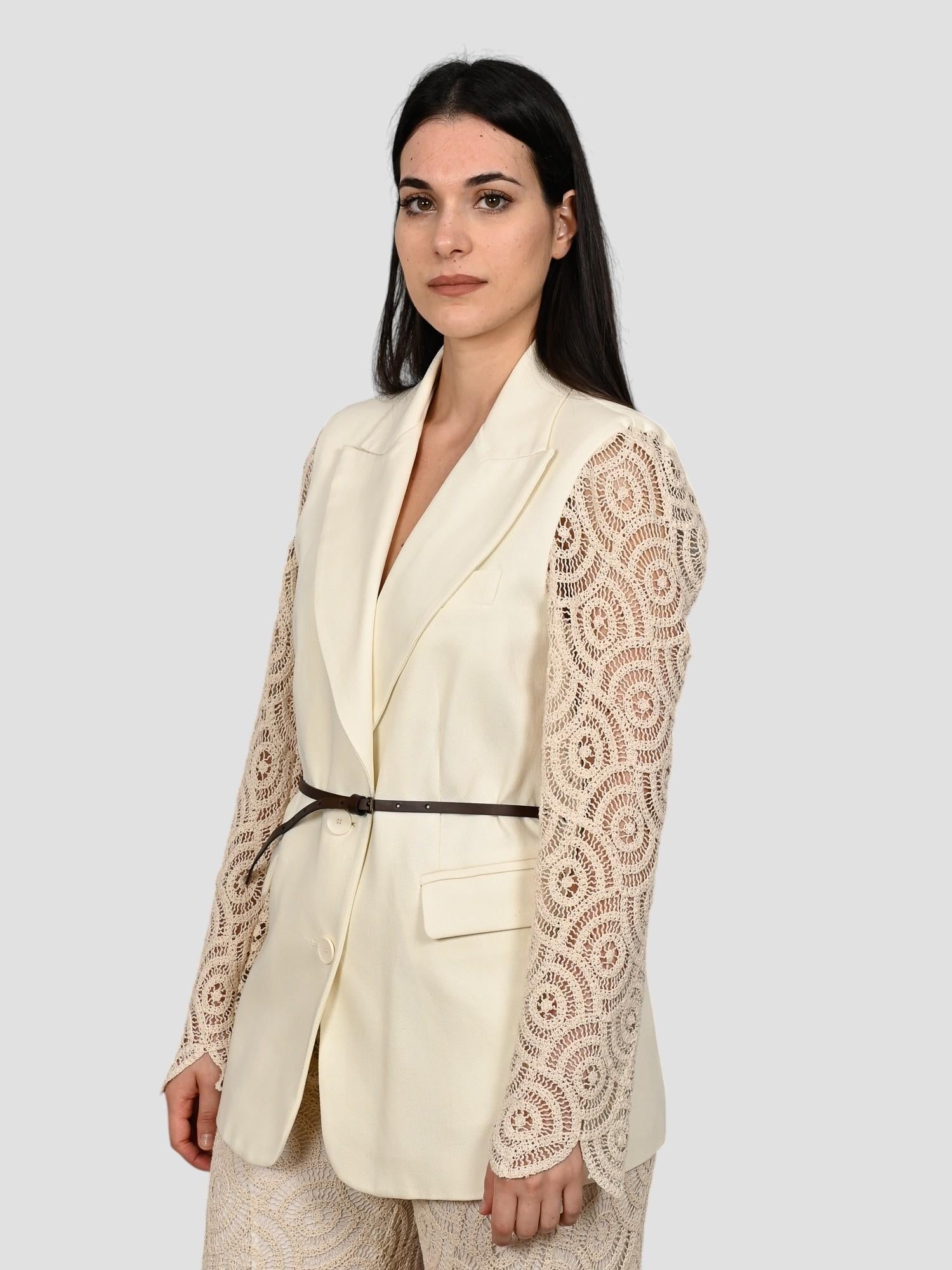 Giacca burro S25J869 maniche pizzo S25J869 PIZZO TENSIONE IN 