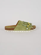 Ciabatta frange MAITE PASTEL suede menta MAITE PASTEL MENTA LAGOA 