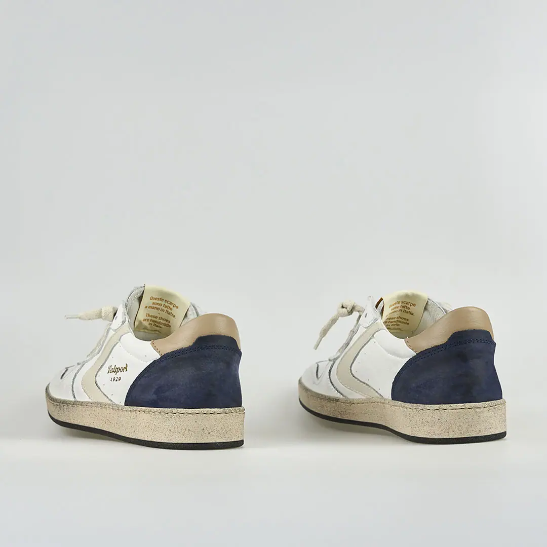 Sneakers bianca DAVIS HERITAGE navy DAVIS HERITAGE NAVY VALSPORT 