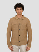 Giacca maglia JEAN BEIGE overshirt JEAN BEIGE BOB 