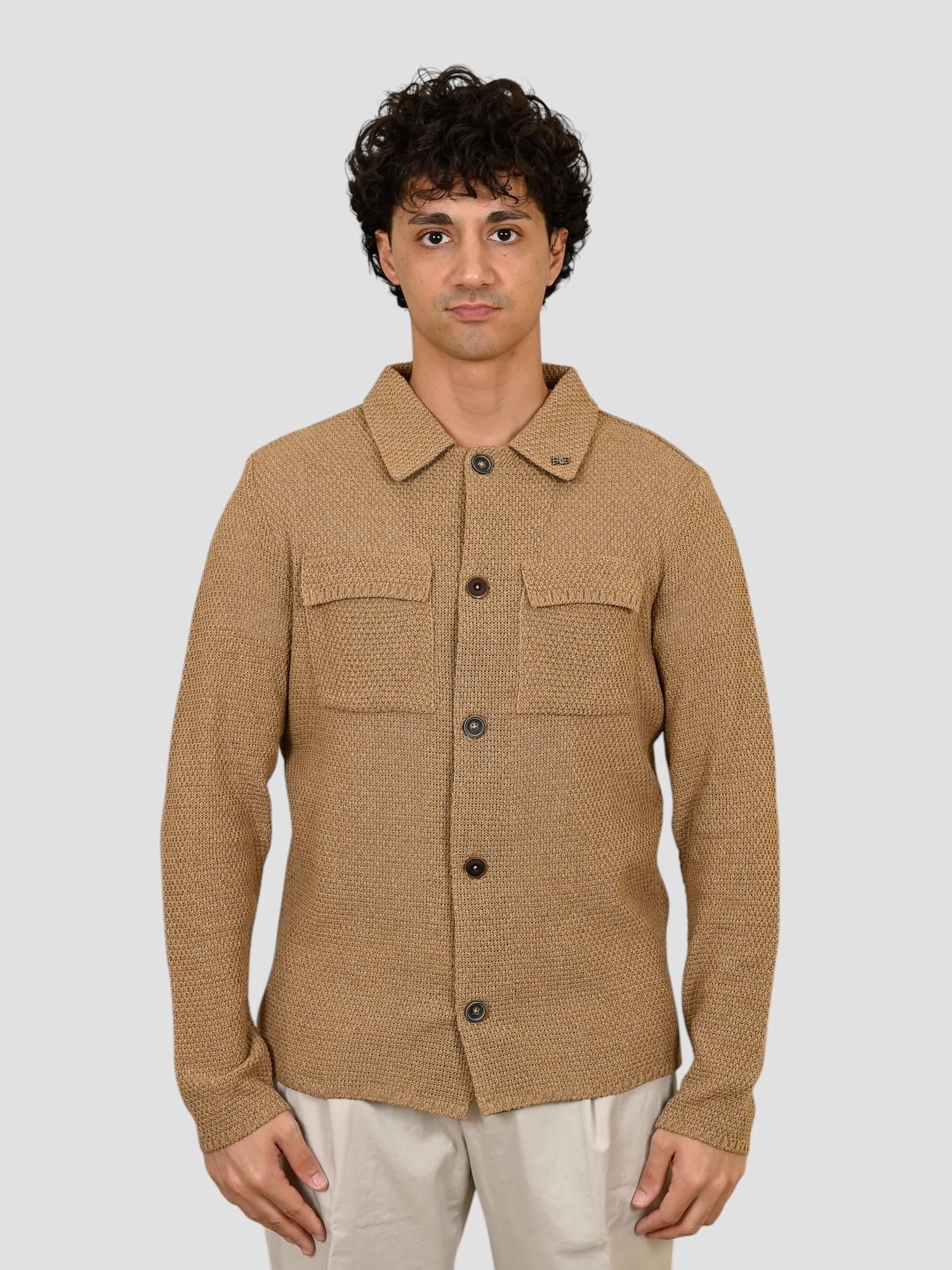 Giacca maglia JEAN BEIGE overshirt JEAN BEIGE BOB 