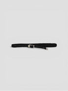 Cintura artigianale TRECCIA NERA pelle TRECCIA 025 NERO ALBERTO LUTI 