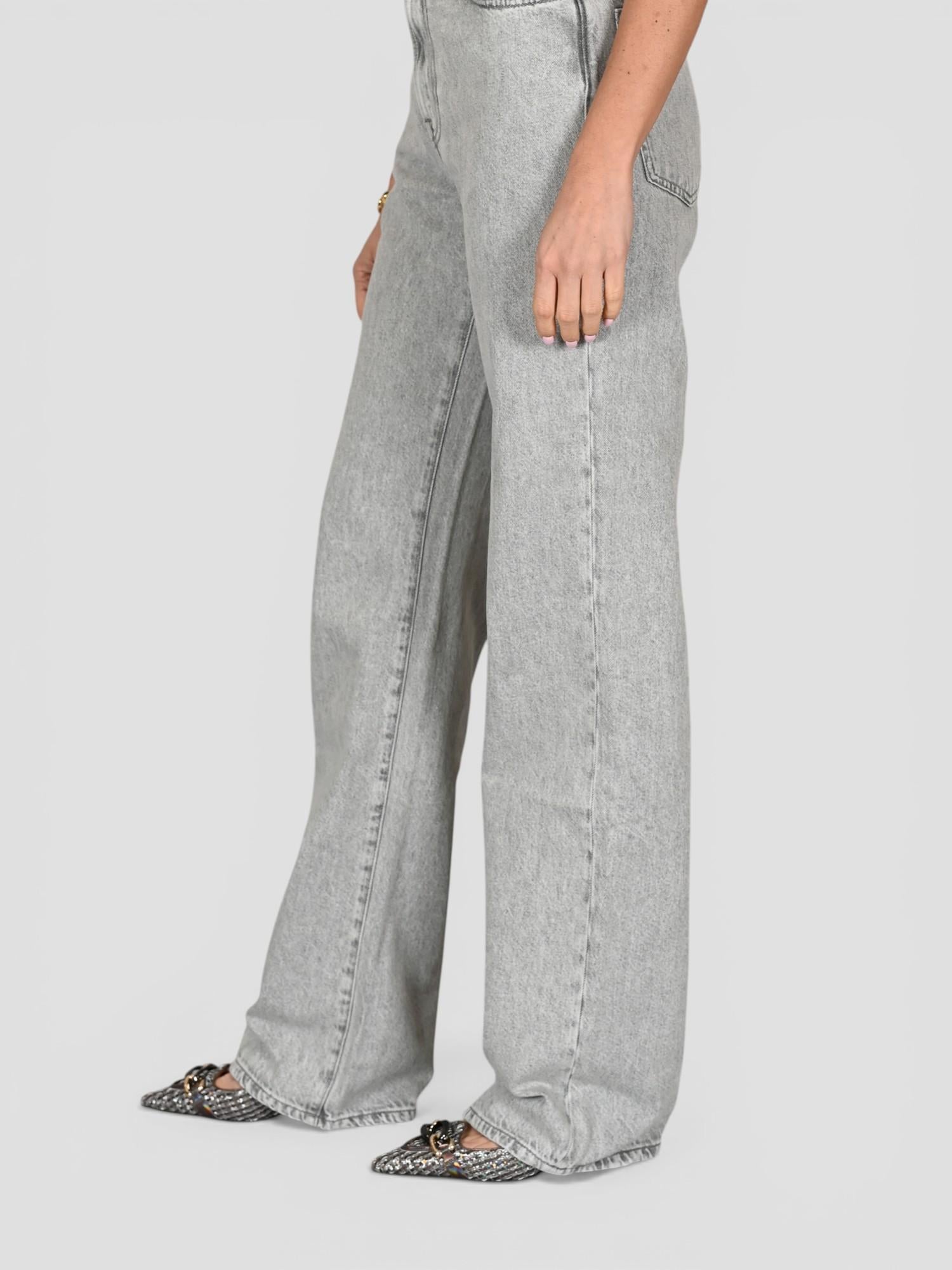 Jeans grigio FIORELLA 2409 wide leg FIORELLA 2409 GRIGIO SIVIGLIA 