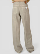 Pantalone taupe ANNA 2410 wide leg ANNA 2410C0184 T0247 SIVIGLIA 