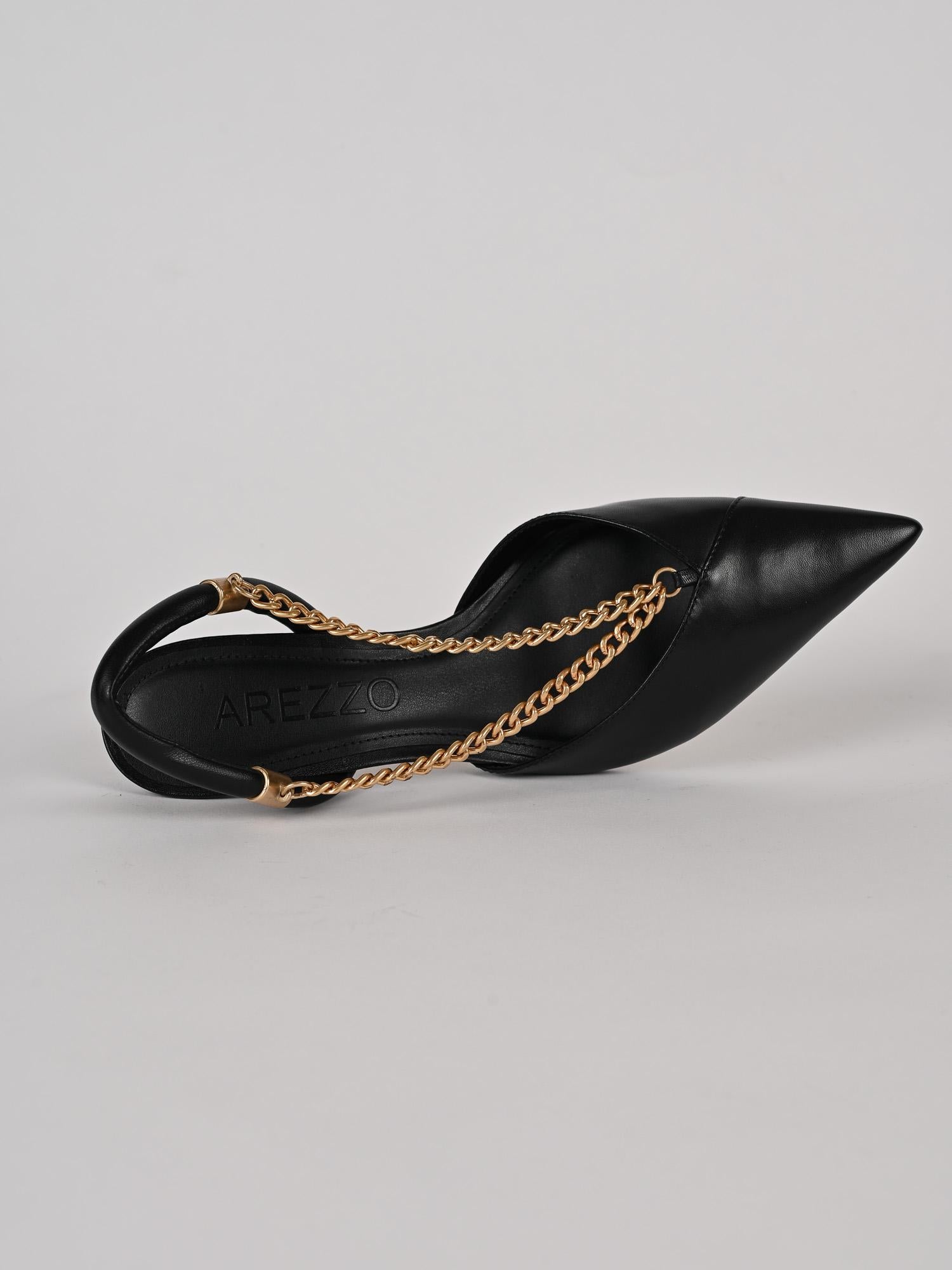 Décolleté donna nero in pelle A12757012 50008 AREZZO 