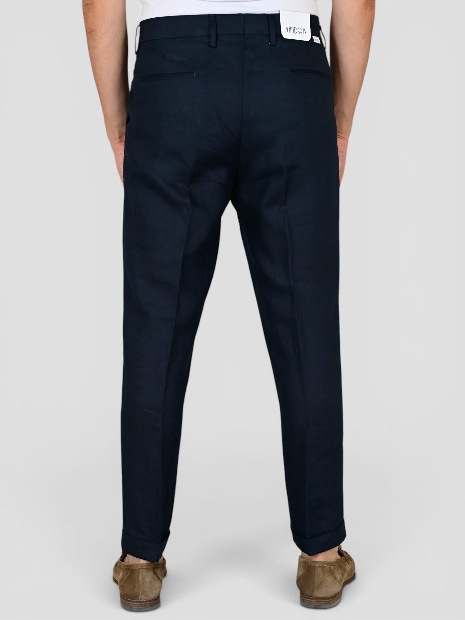 Pantalone blu GABRIEL LINO pence sartoriale GABRIELT95 BLU VANDOM 