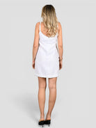 Abito bianco WW31665 con perle WW31665 BIANCO WHITE WISE 