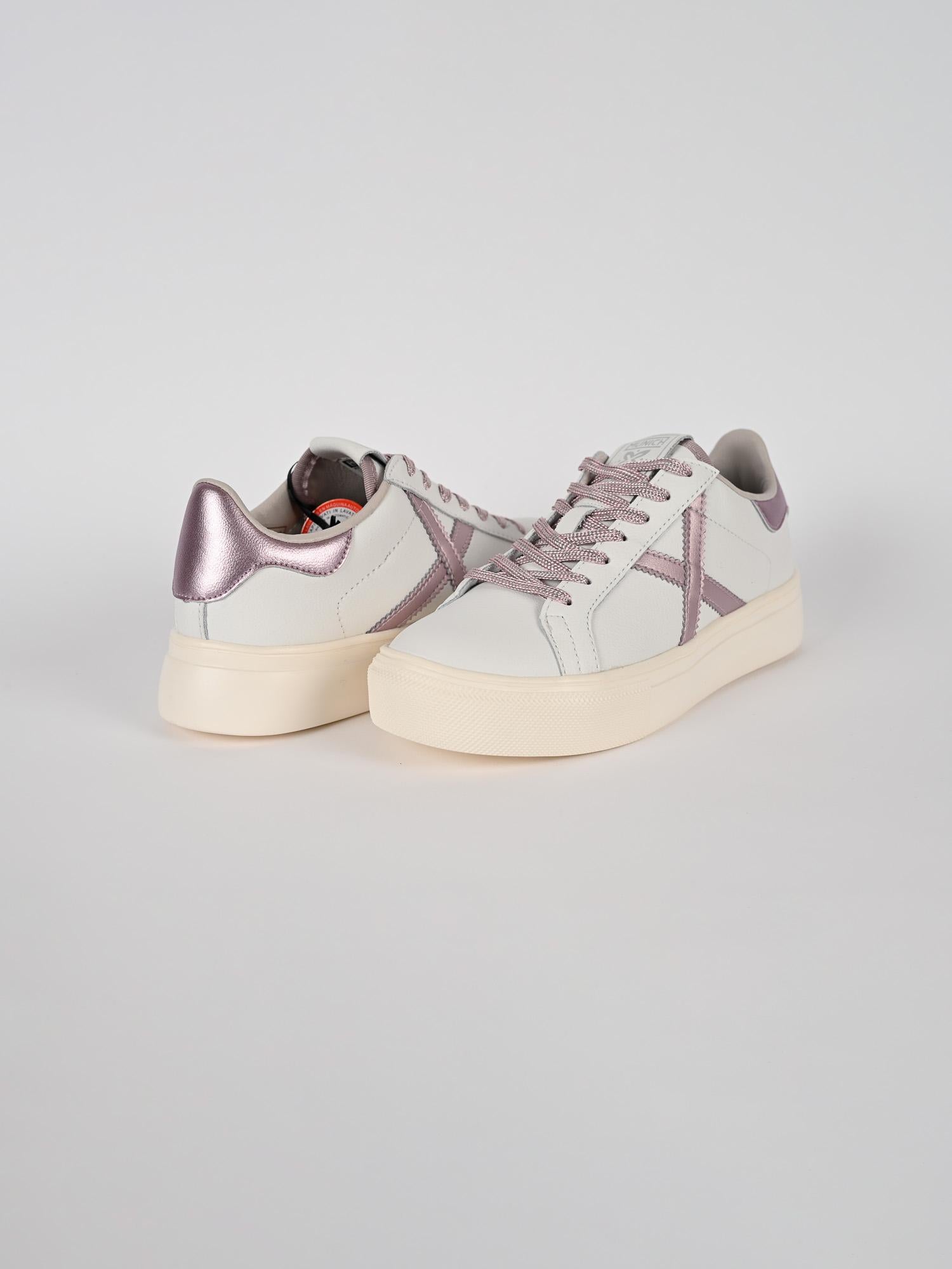 Sneakers bianca RETE SKY lilla RETE SKY 76 BLANCO MUNICH 