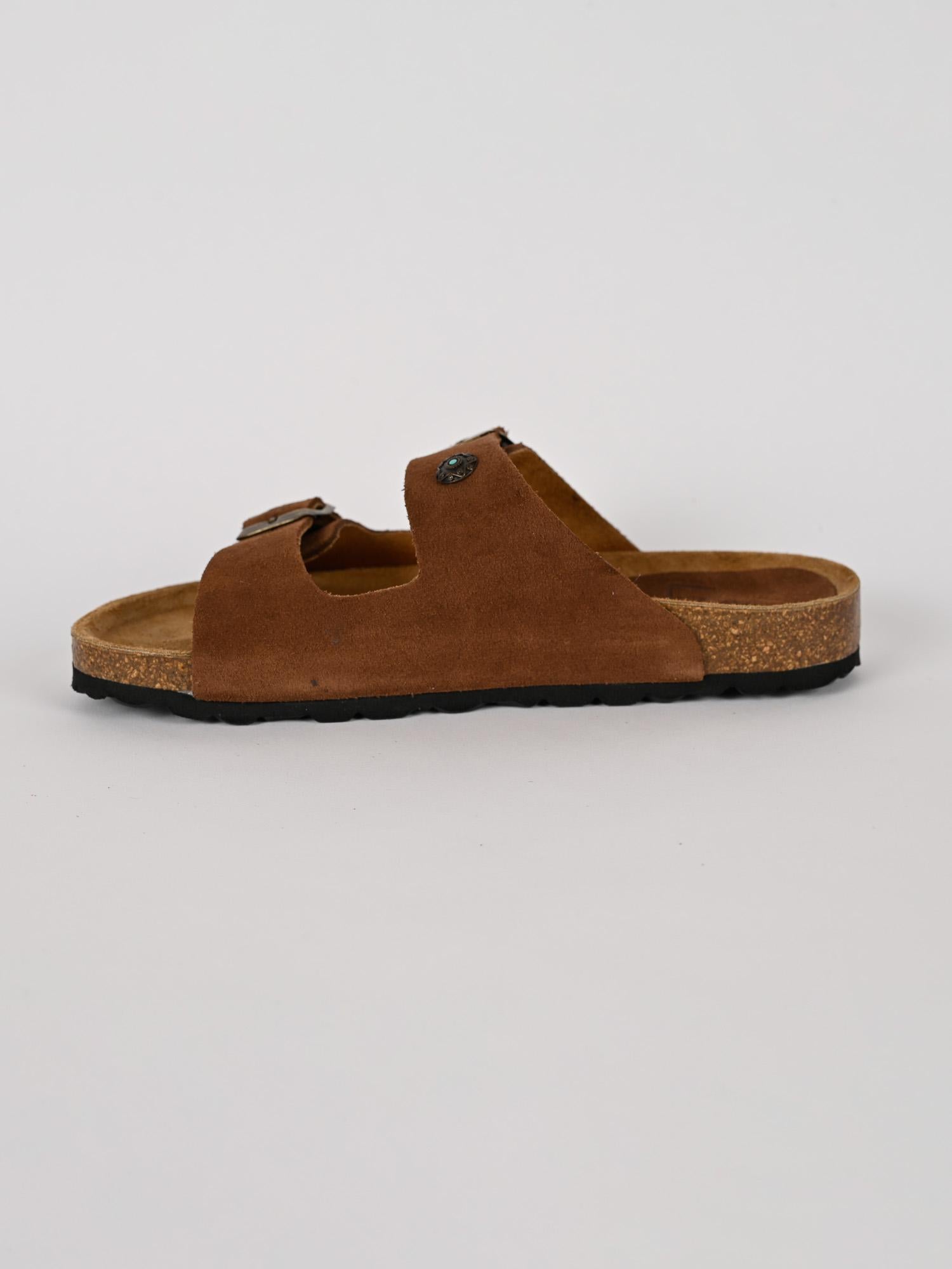 Sandalo donna JURERE suede castagna JURERÈ 186 CASTAGNA LAGOA 