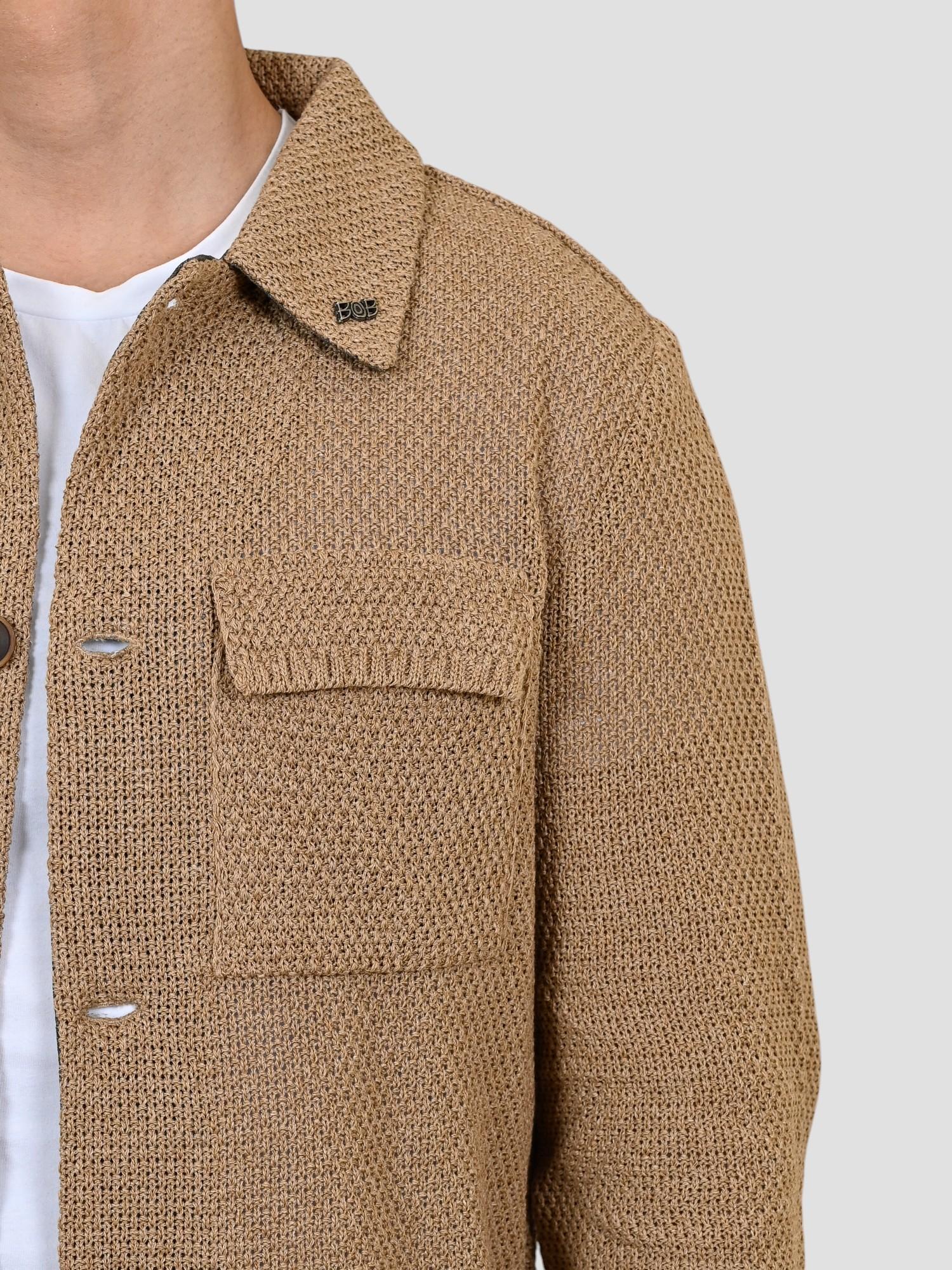 Giacca maglia JEAN BEIGE overshirt JEAN BEIGE BOB 
