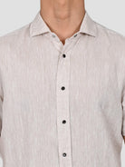 Camicia sabbia 16U4 8837 puro lino 16U48837 002 MARCUS 