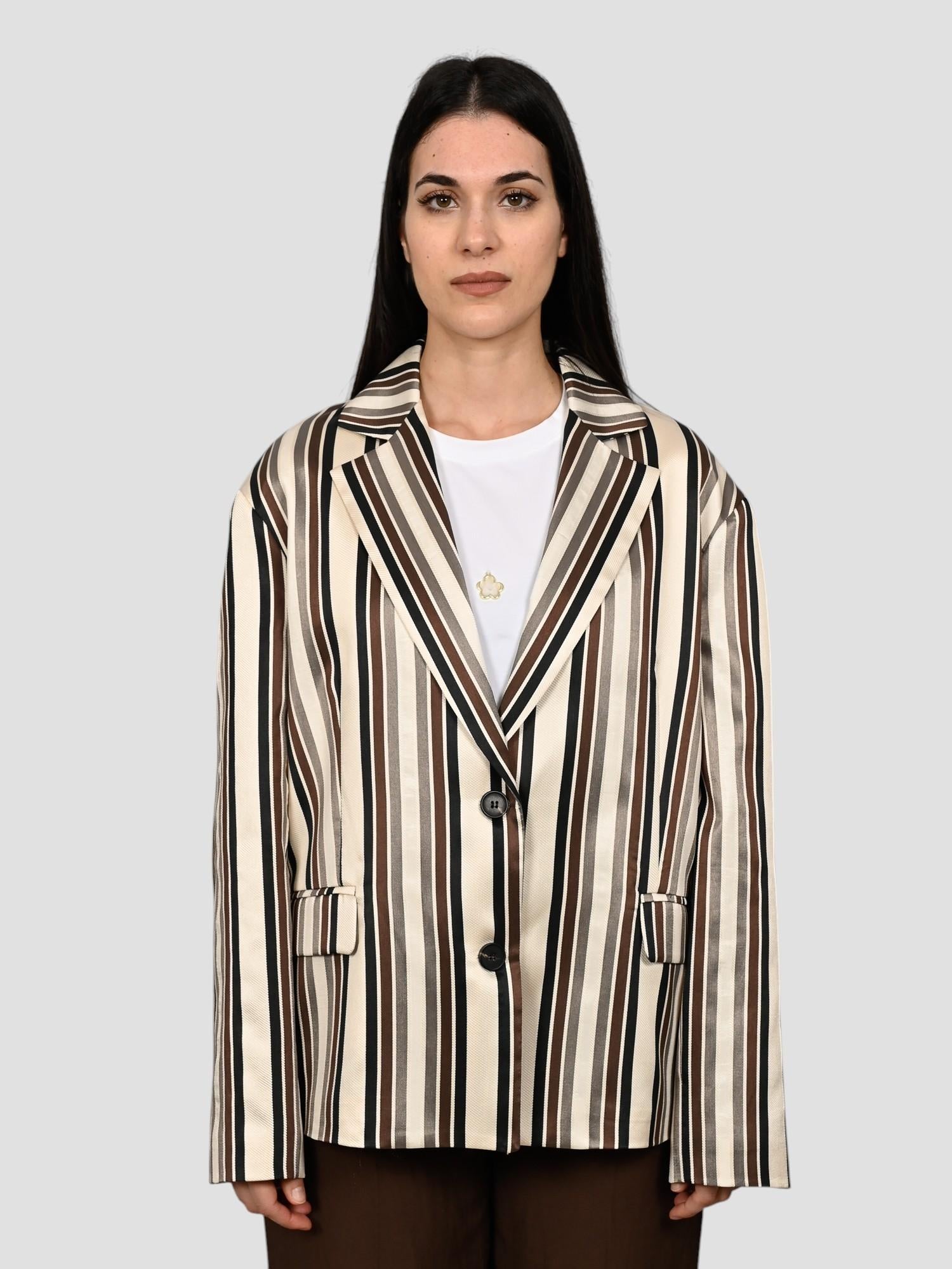 Giacca over 25B7387 rigata 25B7387 UNICA TENSIONE IN 