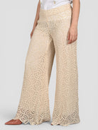 Pantalone pizzo S25P865 con coulisse S25P865 FLOREALE TENSIONE IN 