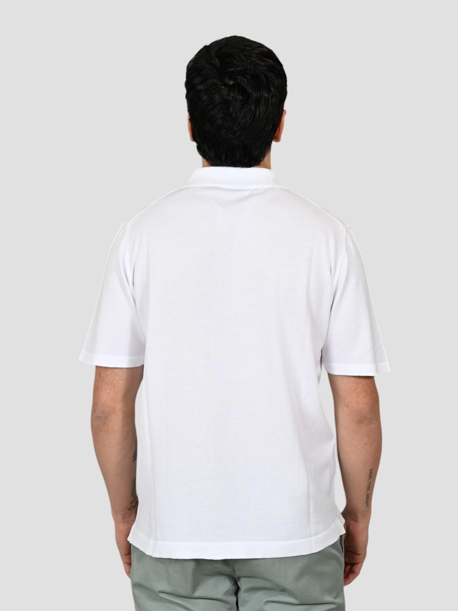 Polo bianco ottico WO 0876 WO 0876 900 WOOL & CO. 