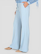 Pantalone celeste vita alta AN21017U AN21017U CELESTE ANITIE' 