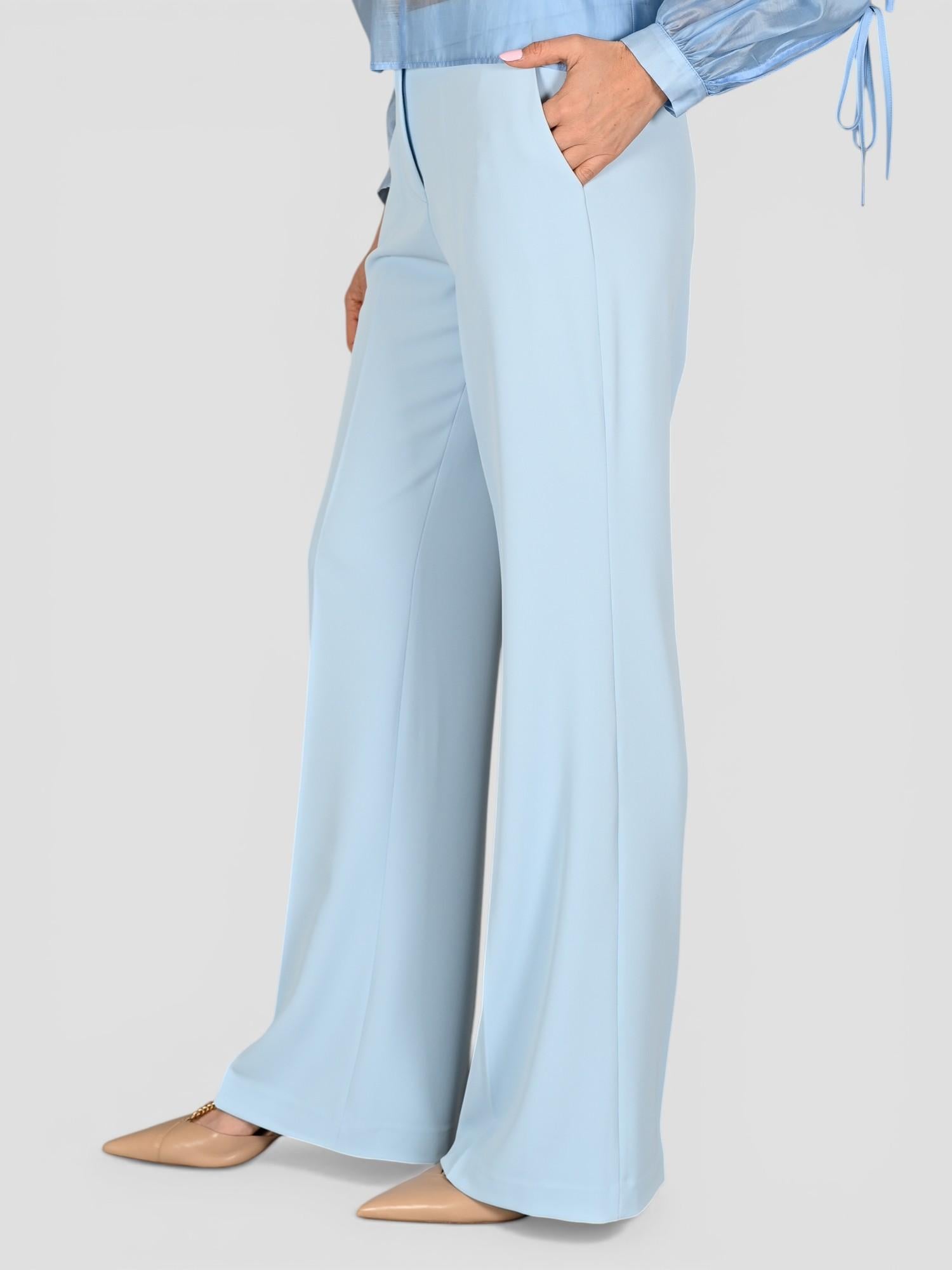 Pantalone celeste vita alta AN21017U AN21017U CELESTE ANITIE' 