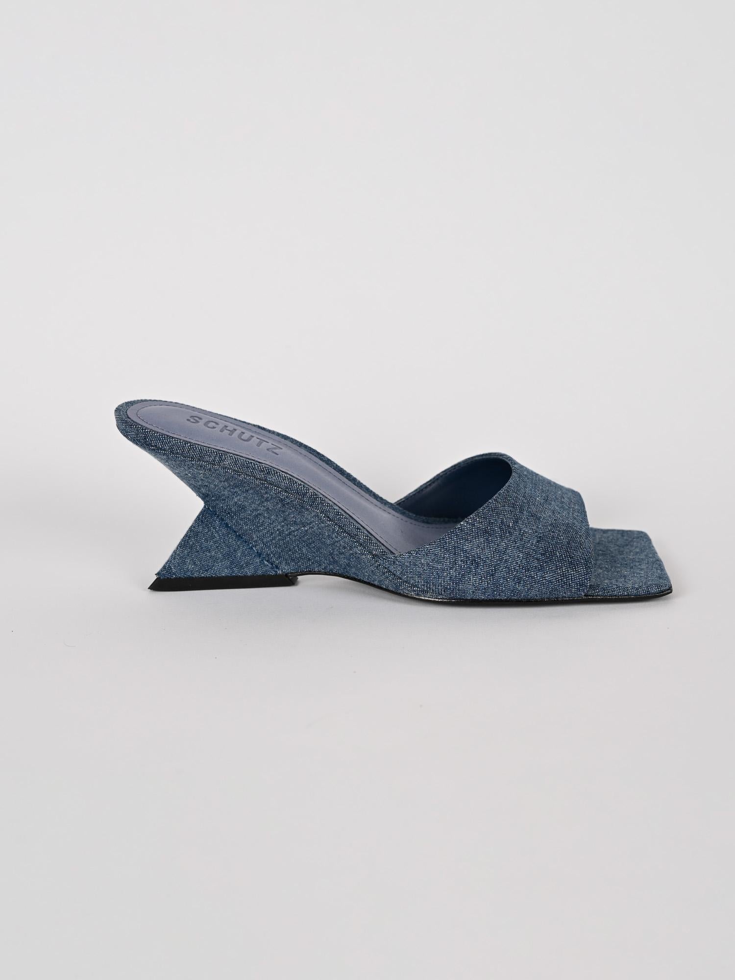 Mules donna denim tacco sculpture S220010002 DENIM SCHUTZ 