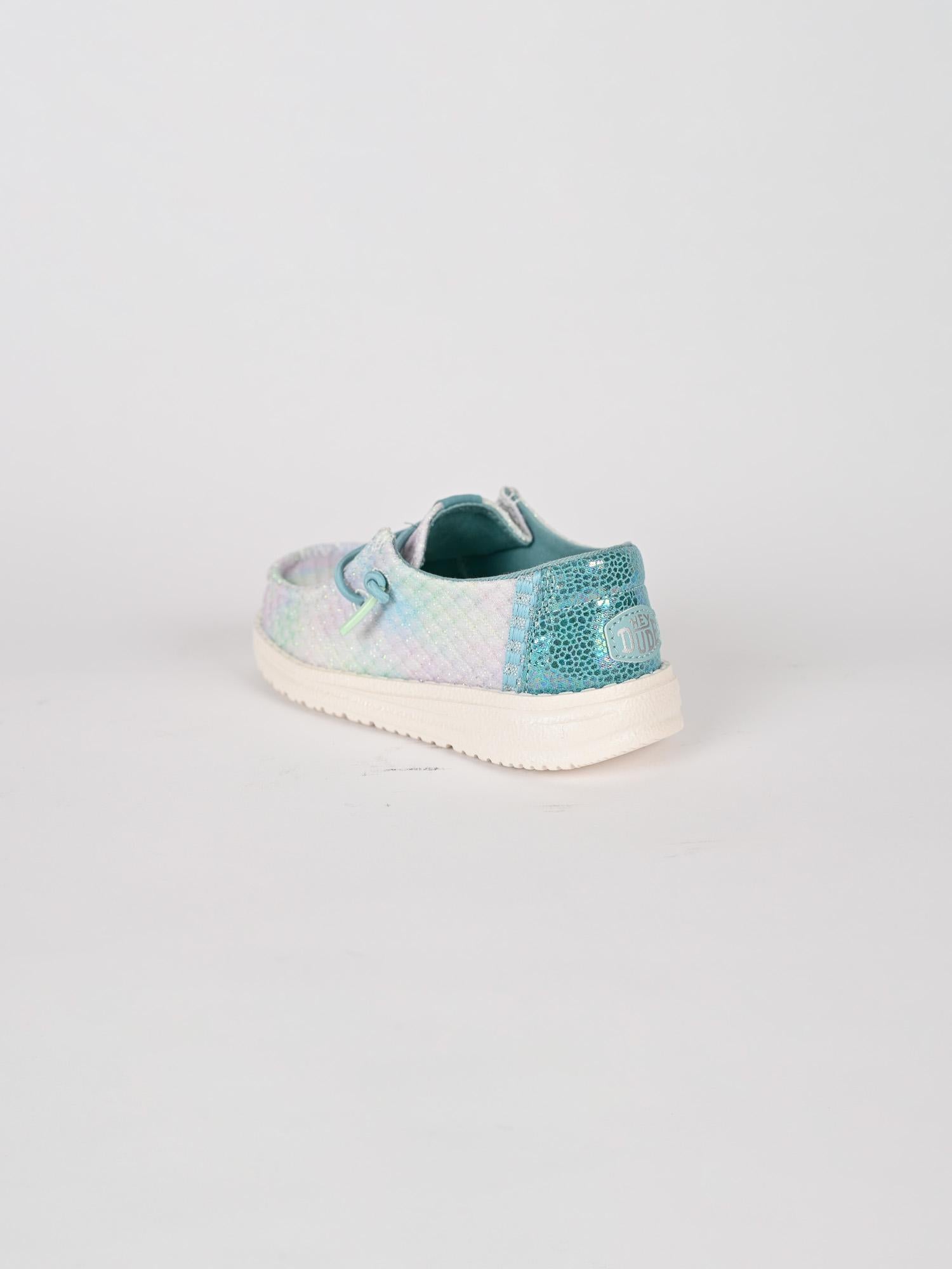 Slip-on baby WENDY MERMAID reef blue WENDY MERMAID REEF BLUE HEY DUDE 