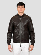 Giubbino dark brown ELVIS vegetable tanning ELVIS DARK BROWN THE JACK LEATHERS 