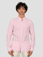 Camicia coreana ZF24 8158 rigata rossa ZF248158 005 MARCUS 