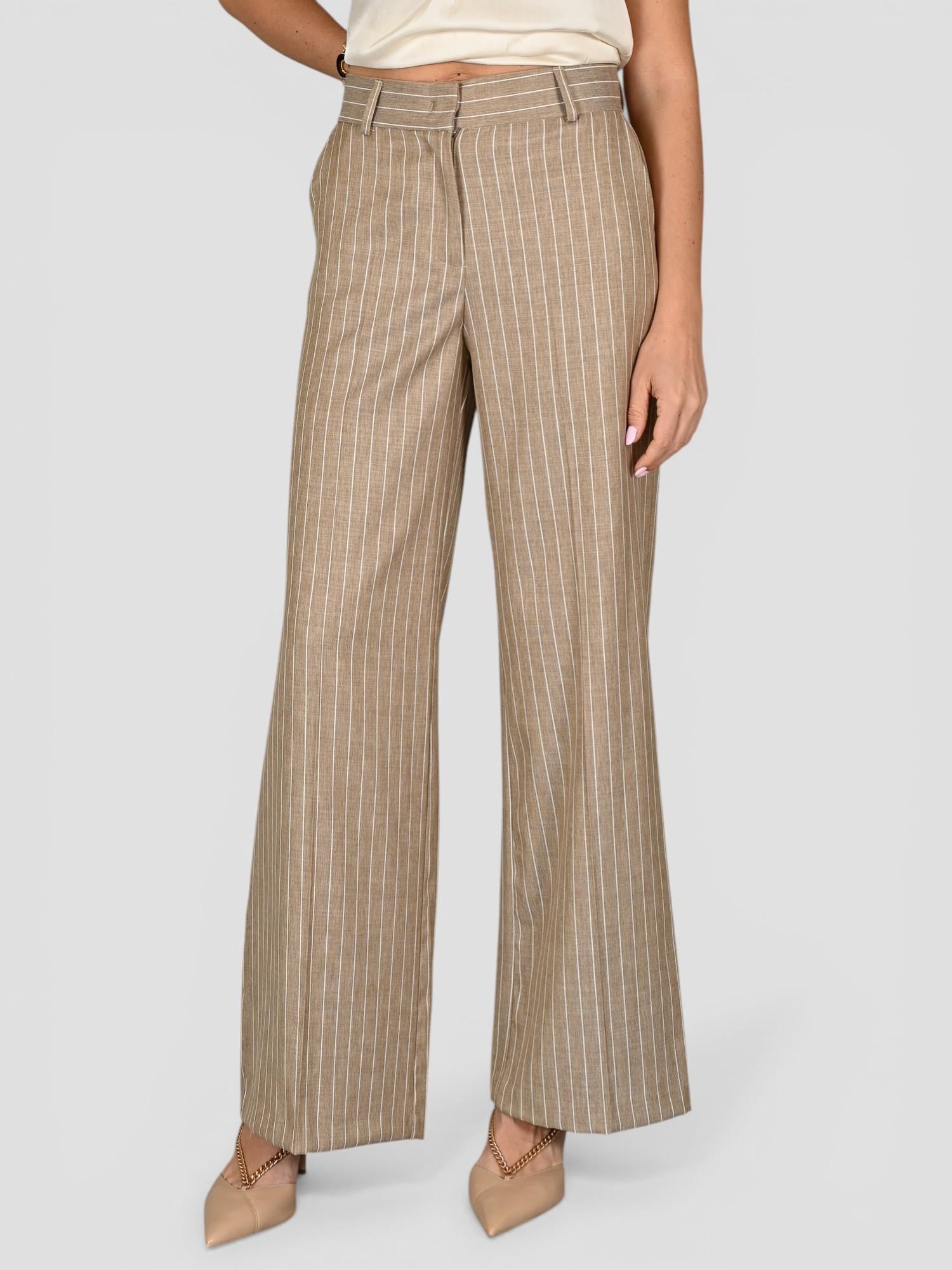 Pantalone palazzo AN22053 gessato AN22053 GESSATO ANITIE' 
