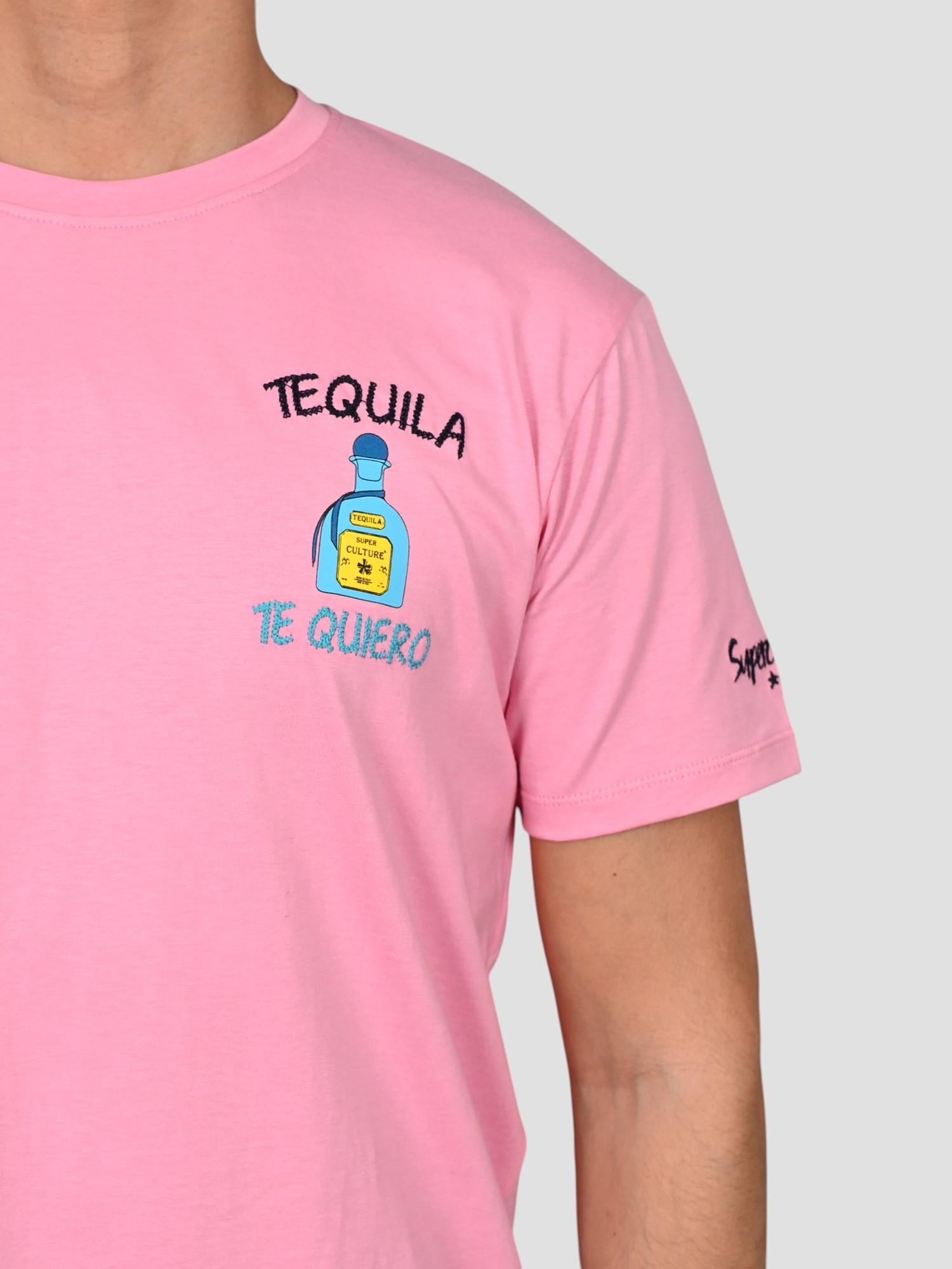 T-shirt A1105 ROSA tequila te quiero A1105 ROSA SUPERCULTURE CLOTHING 