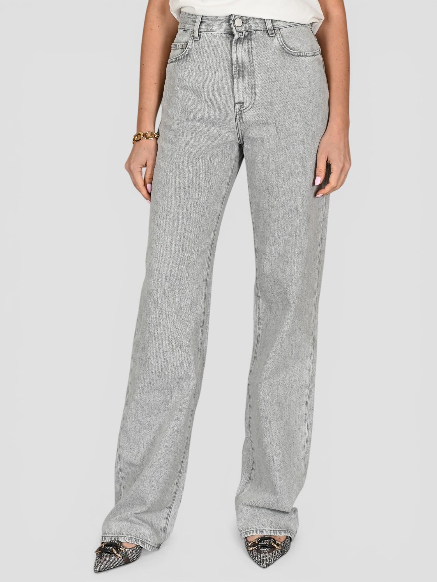 Jeans grigio FIORELLA 2409 wide leg FIORELLA 2409 GRIGIO SIVIGLIA 