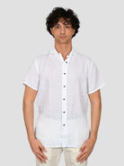 Camicia bianca 16U4 8837 puro lino 16U48837 001 MARCUS 