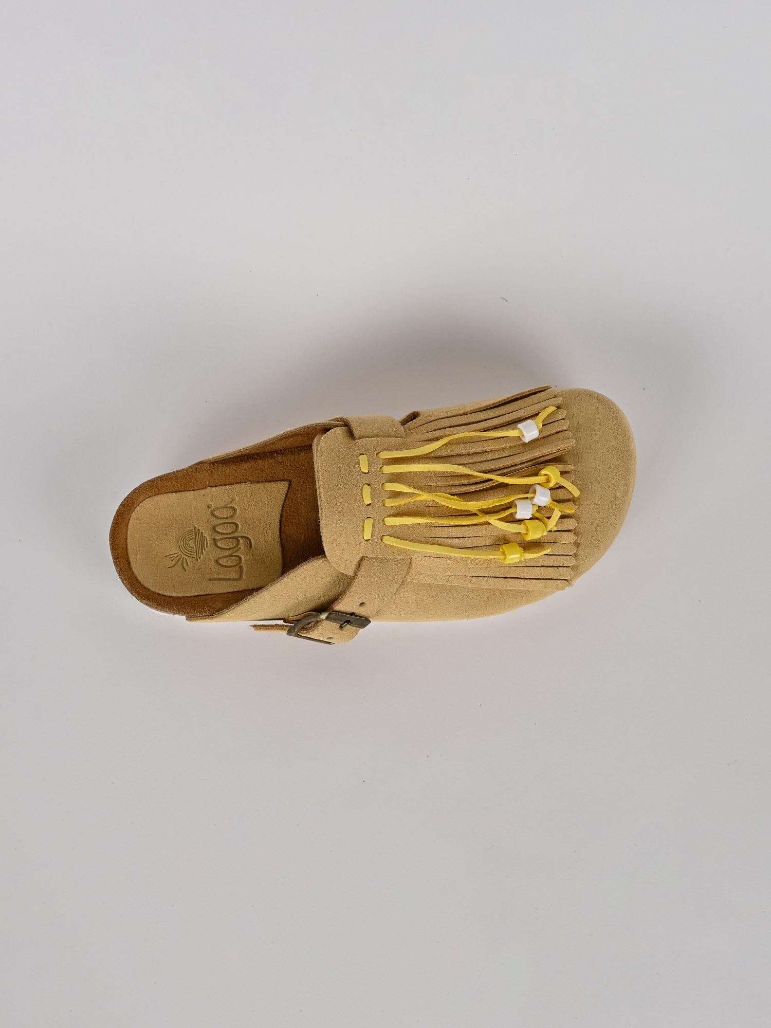 Sabot donna DANDARA lemon suede DANDRA FRANGE LEMON PASTEL LAGOA 