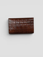 Clutch artigianale in pelle stampa cocco moro POCHETTE COCCO ALBERTO LUTI 