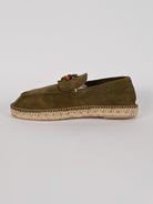 Mocassino frangia LOAFER TREBOL verde bosco suede LOAFER FRANGIA TREBOL LAGOA 