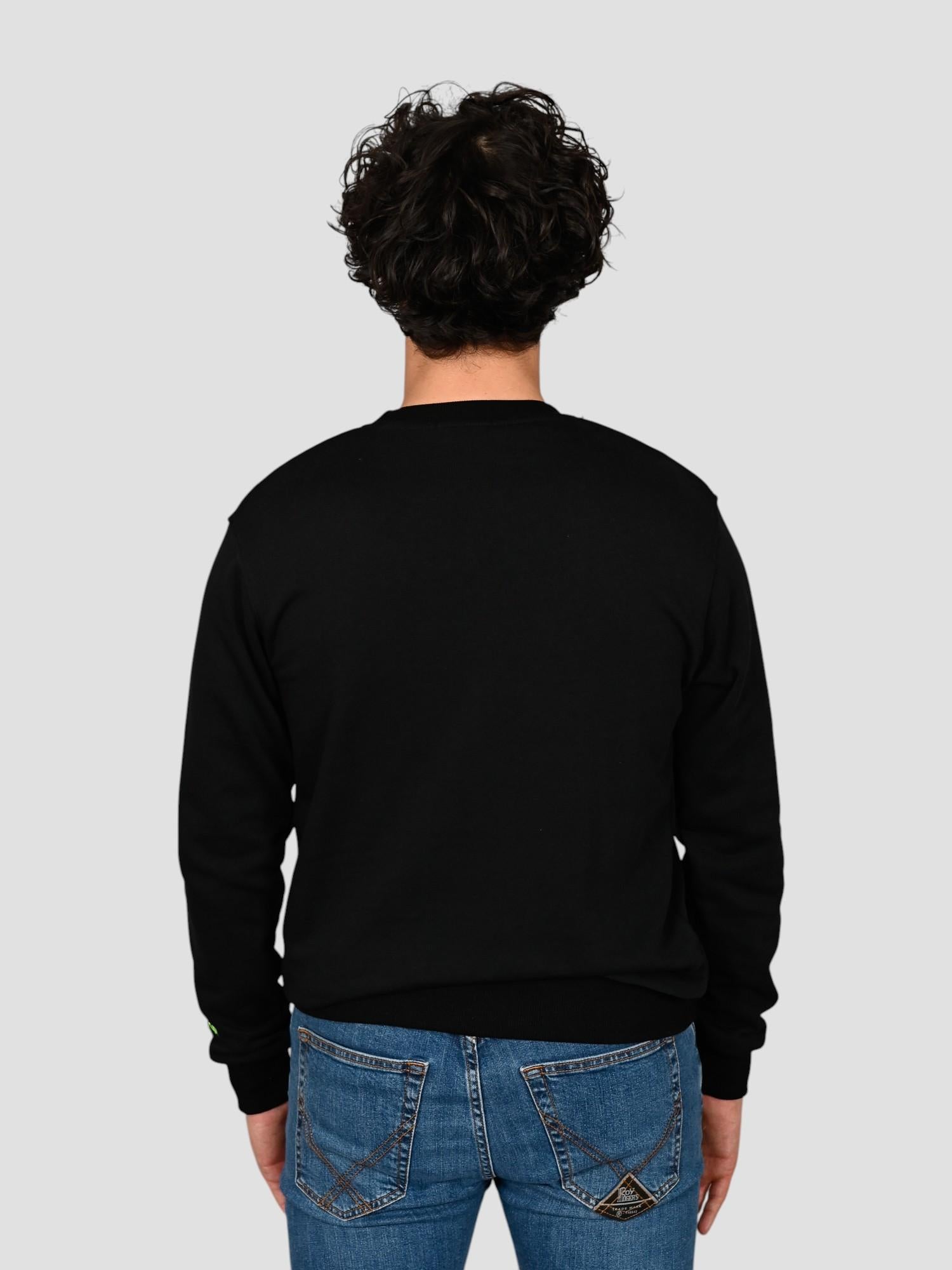 Felpa leggera A1107 NERO gin tonic A1107 NERO SUPERCULTURE CLOTHING 