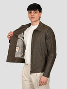 Giubbino brown FORES T559 lino FOREST559 BROWN BOB 