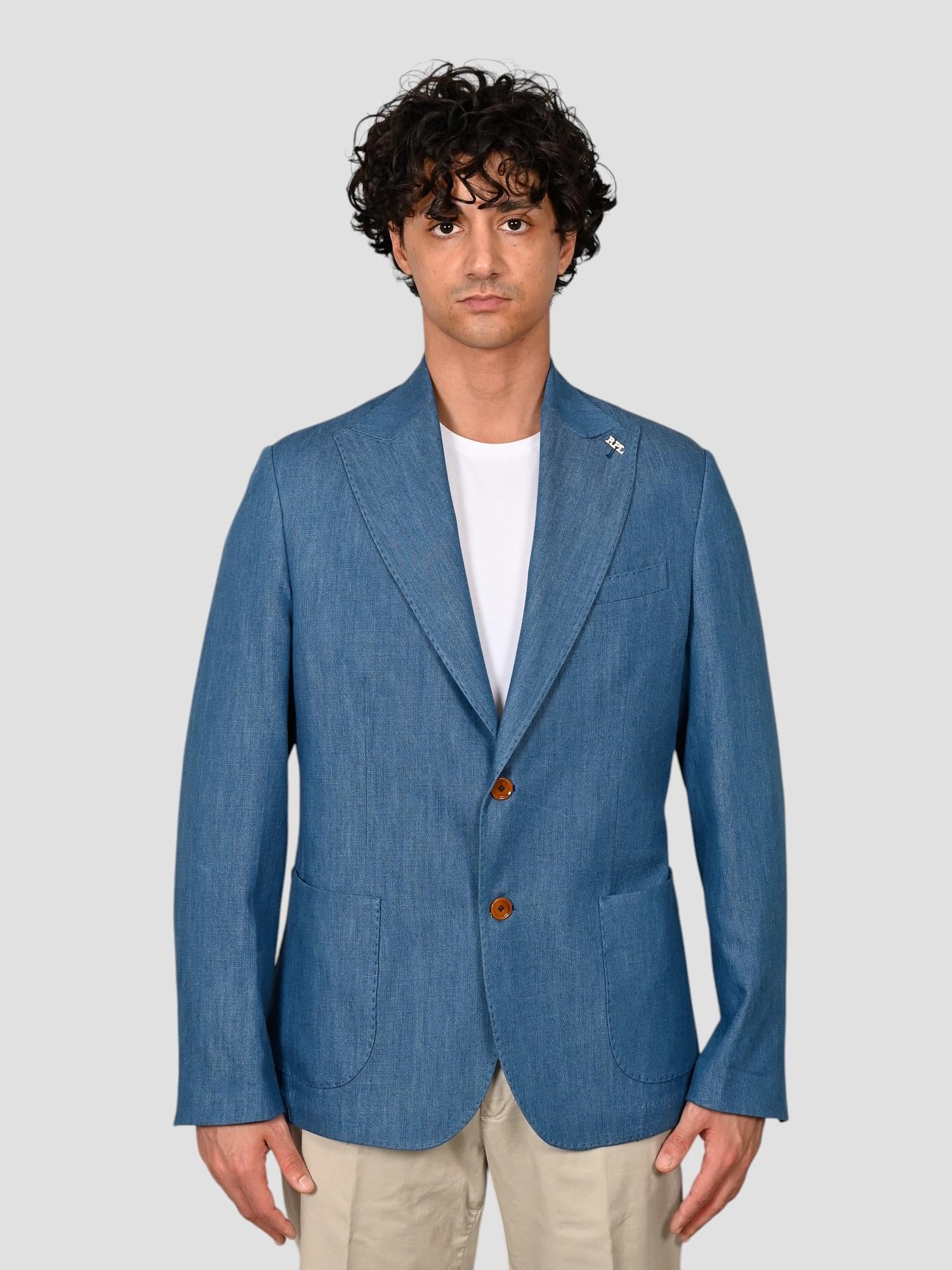 Blazer chambray G18 LID blend cotton G18 LID BLU RPL 