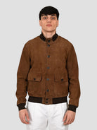 Giubbino suede RIVERSIDE SEAMLESS pecan RIVERSIDE SEAMLESS PECAN THE JACK LEATHERS 
