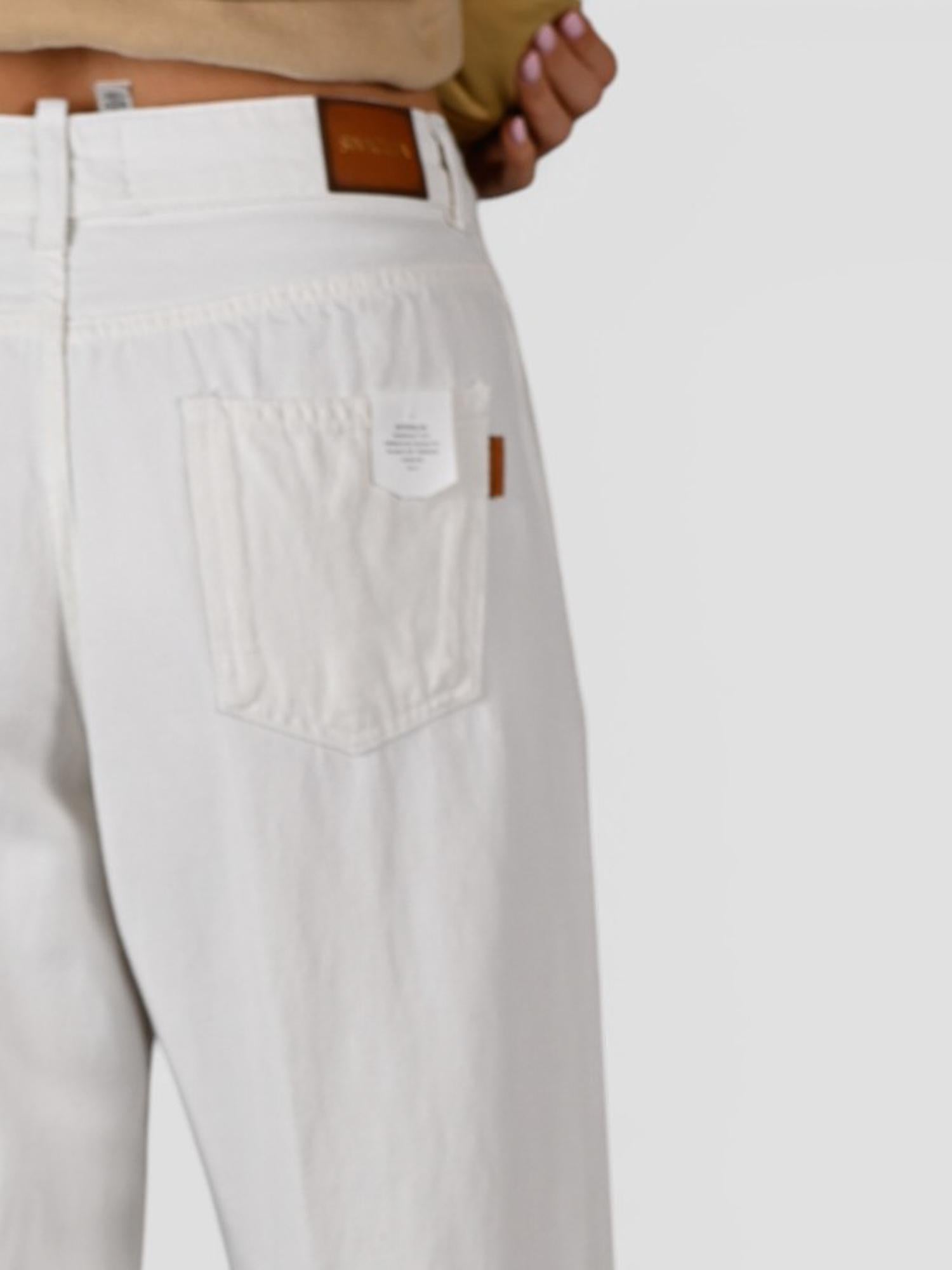 Pantalone burro ANNA 2410 wide leg ANNA 2410C0184 T0001 SIVIGLIA 