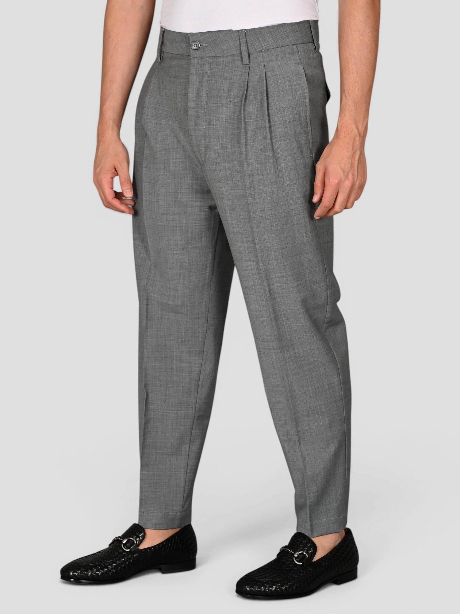 Pantalone grigio LUCAT 244 fresco lana LUCAT244 GRIGIO VANDOM 