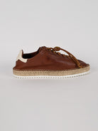 Espadrillas stringata LYON CUT BROWN pelle lavata LYON CUT BROWN LAGOA 