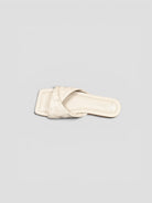 Mule pelle 8557 BONE intrecciato 8557 BONE CORRIDONI MILANO 