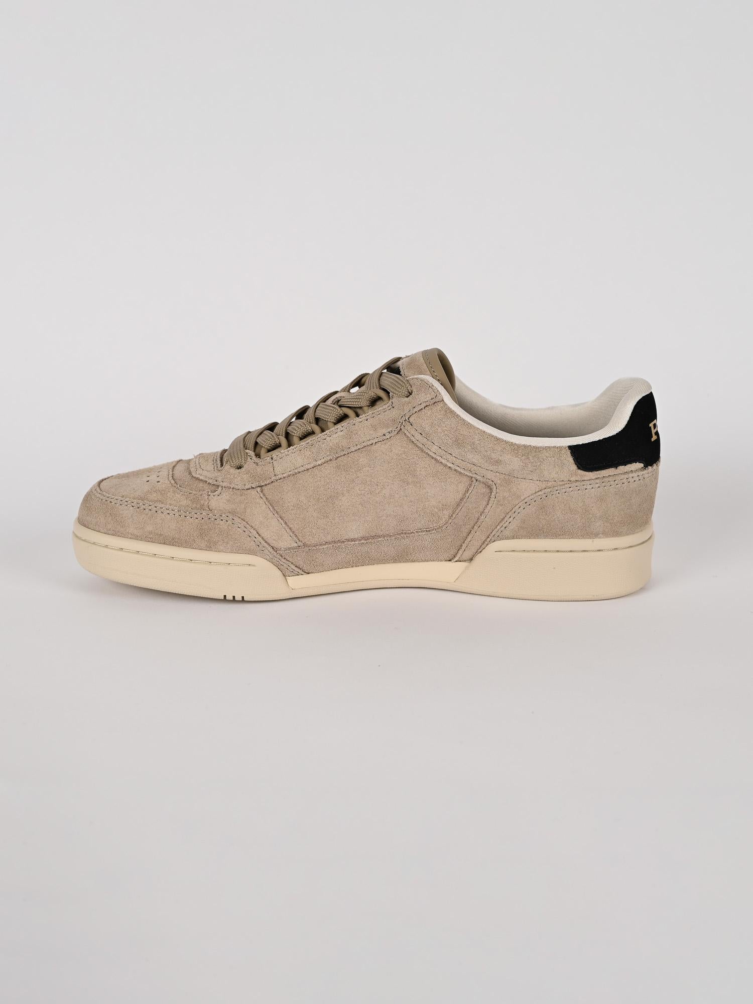 Sneaker heritage court camoscio beige POLO CRT SPT SK LTL MLKSHK/BK POLO RALPH LAUREN 