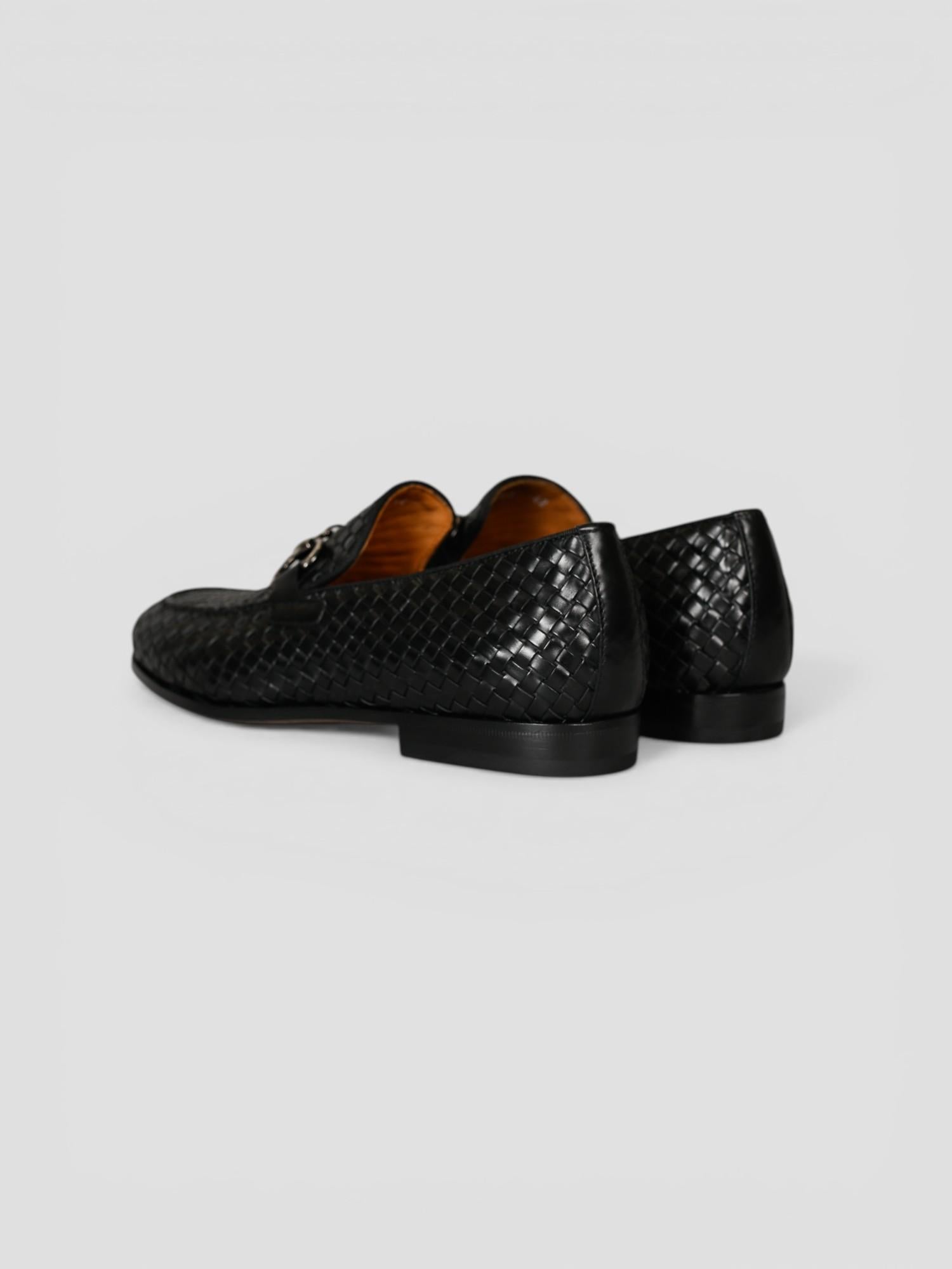 Mocassino pelle 268 INTRECCIATA nero 268 NERO ROSSI 