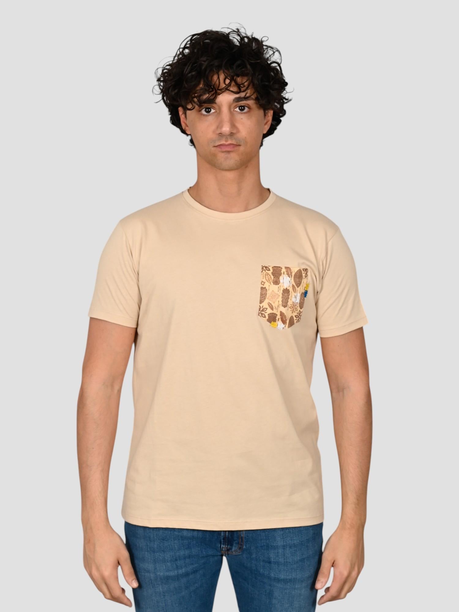 T-shirt A1043 AVORIO taschino A1043 AVORIO SUPERCULTURE CLOTHING 