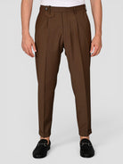 Pantalone moka GABRIELT 244 fresco lana FRANCESCOT244 MOKA VANDOM 