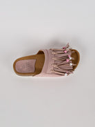Ciabatta frange MAITE PASTEL suede cipria MAITE PASTEL CIPRIA LAGOA 