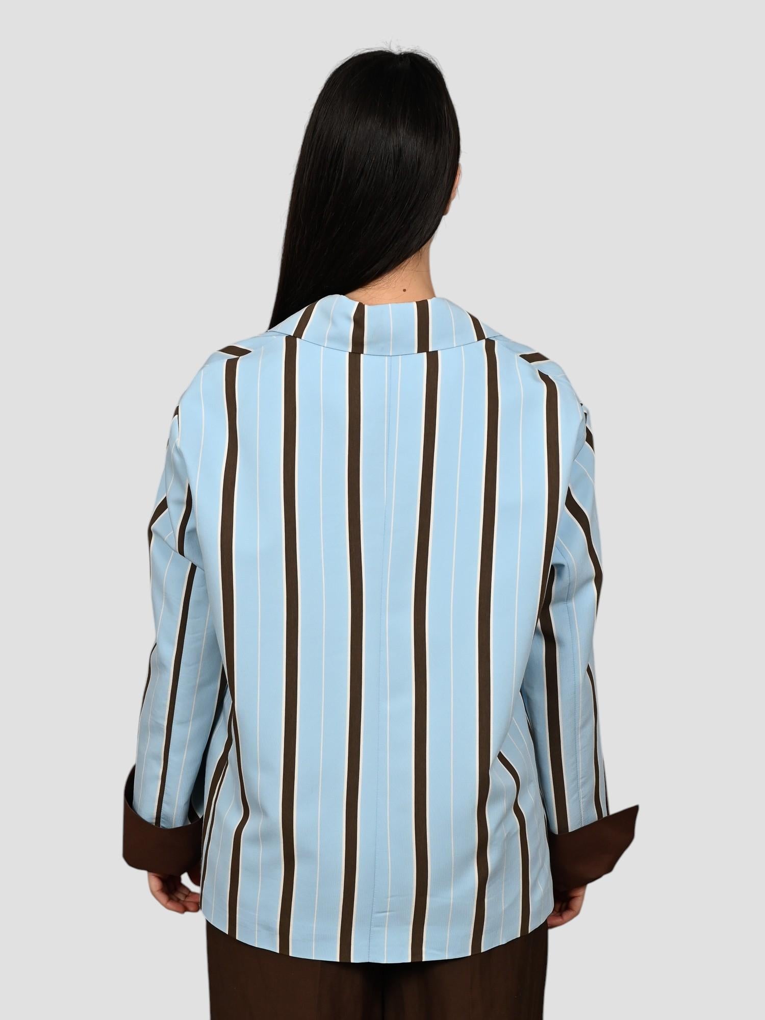 Giacca celeste 25B7381 gessata over 25B7381 RIGATA TENSIONE IN 