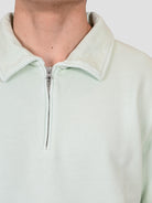 Felpa mint MALIBU mezza zip MALIBU 703 MINT CHESAPEAKE'S 