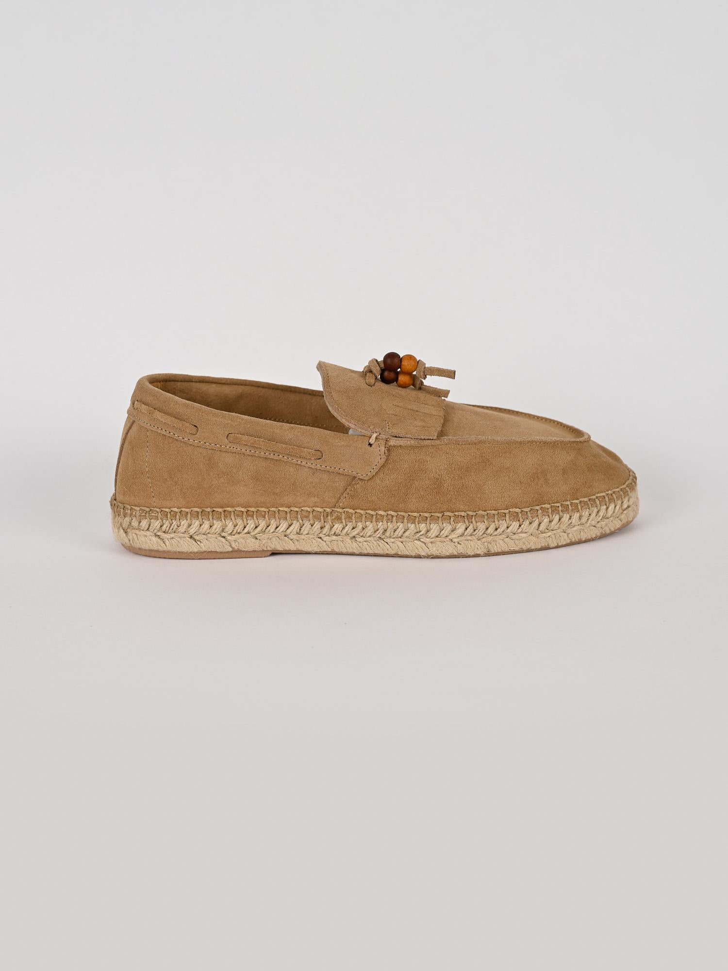 Mocassino frangia LOAFER TREBOL sabbia suede LOAFER FRANGIA ARENA LAGOA 