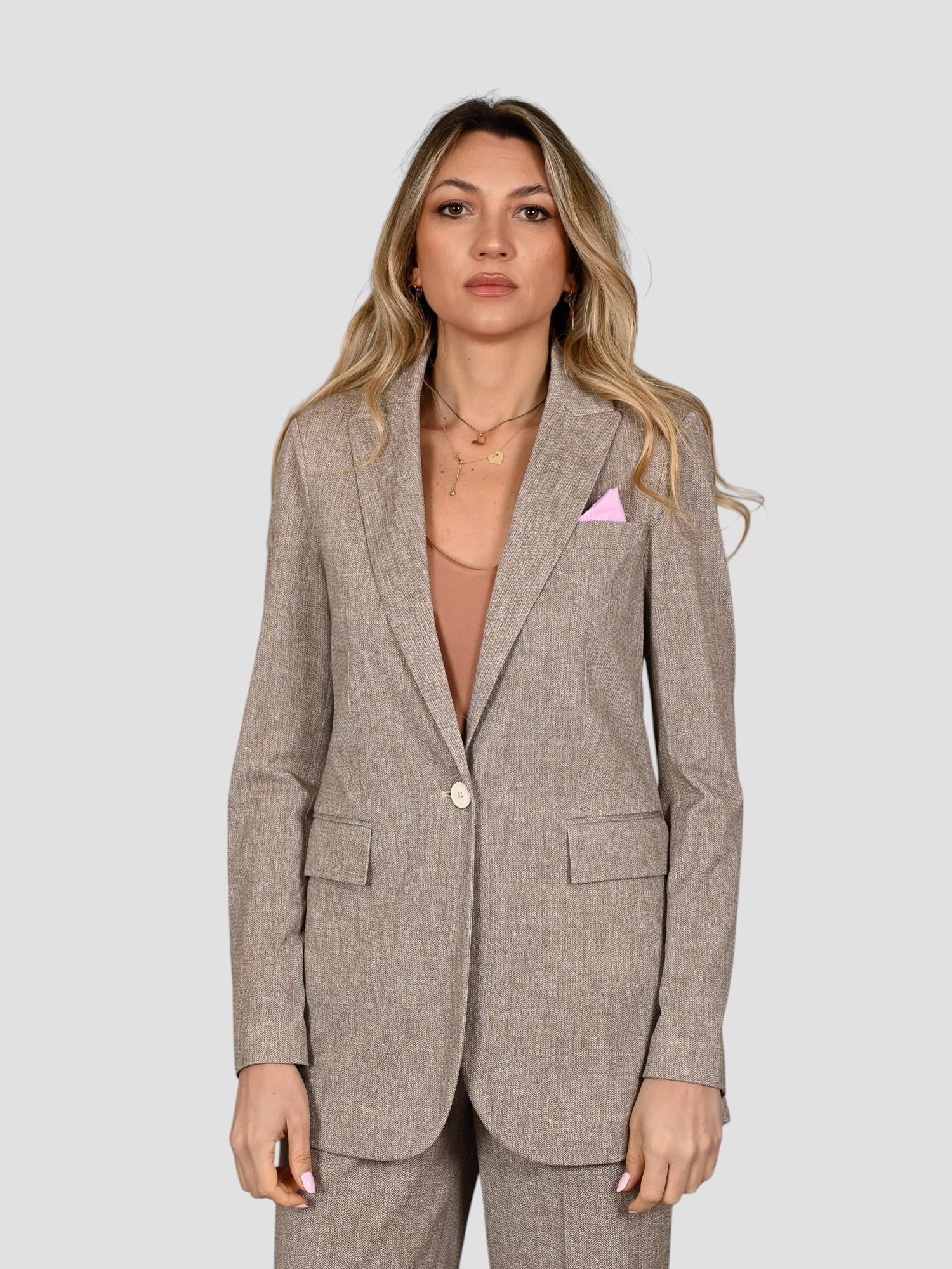 Blazer spinato FD3932 PRINT jersey ultralight FD3932 PRINT CIRCOLO 1901 